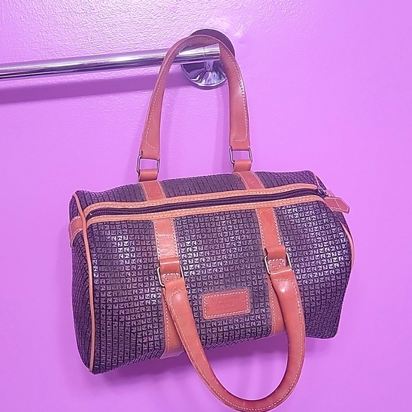 Vintage Ted Lapidus Small Sporty Duffle Handbag - Picture 3 of 3